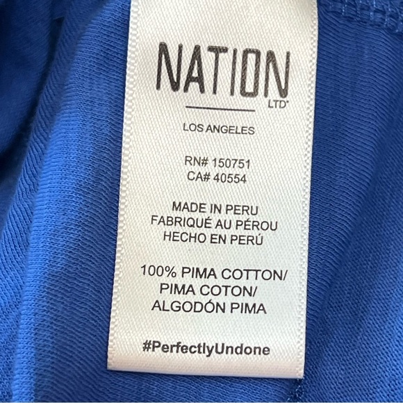 National LTD Barret 90’s Blue Bottle Sleeveless Mock Neck Midi Dress Women’s Med - Picture 10 of 11